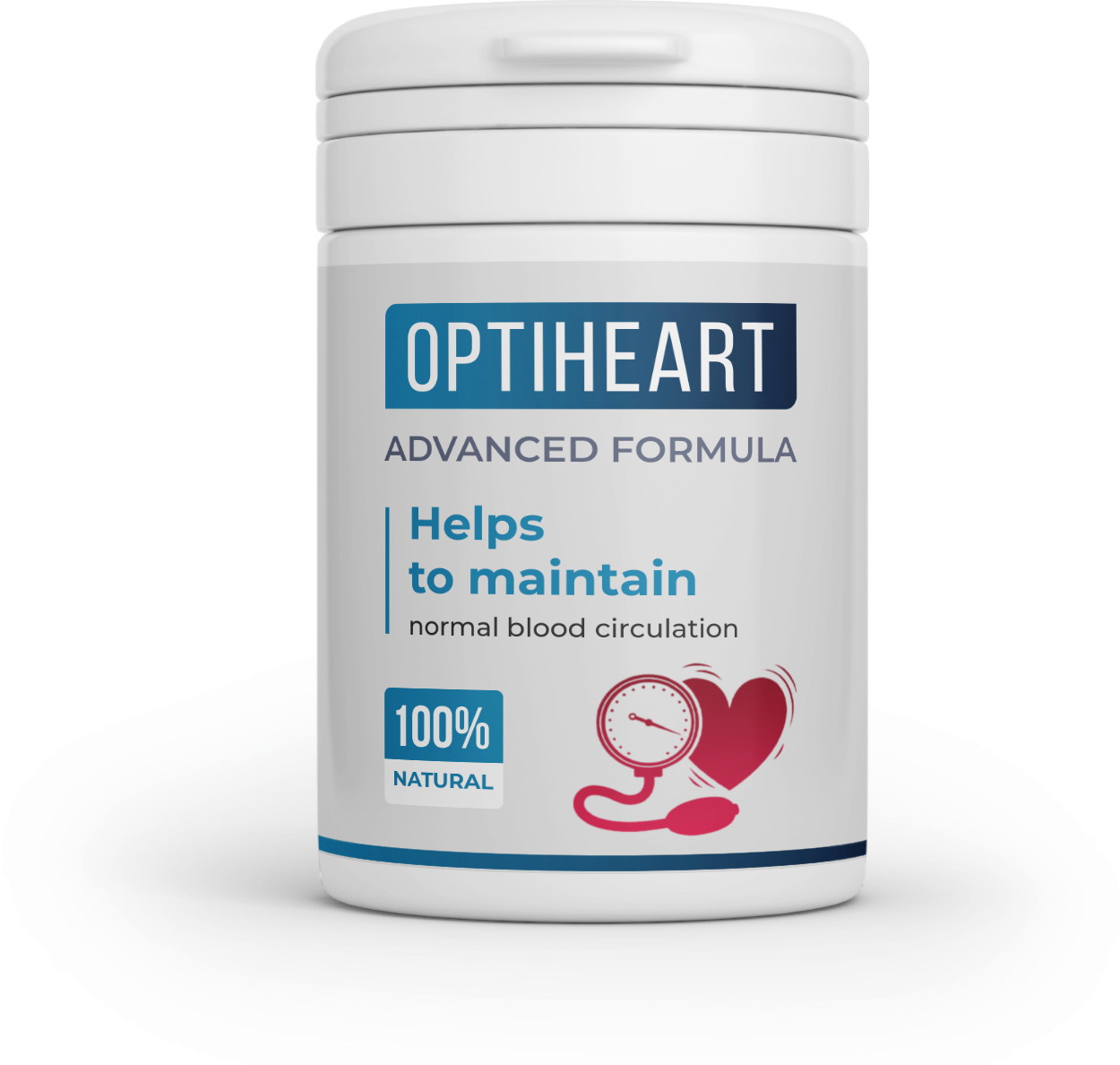 Empaque de Optiheart para el soporte cardiovascular